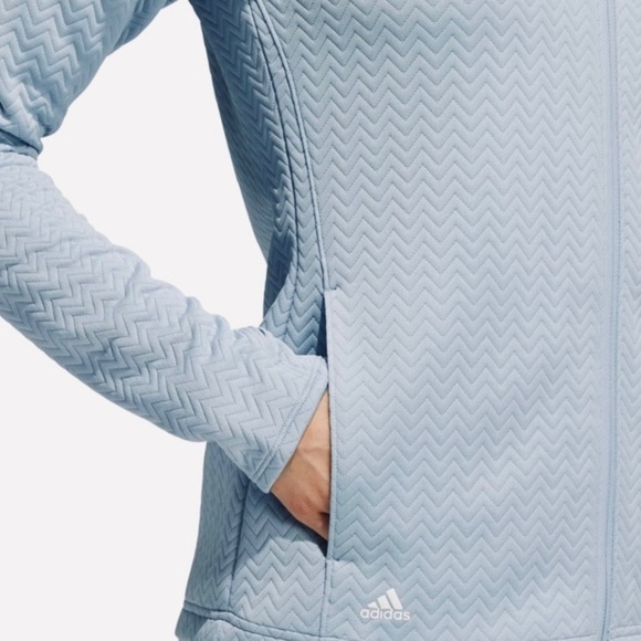ADIDAS Rangewear Full Zip Jacket, Baby Blue - Picture 2 of 7